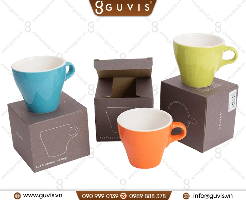 Ly su Origami Cappuccino Cup 180ml uong tra ca phe 14