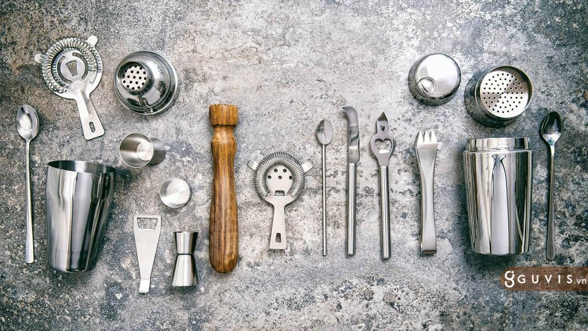 Kinh nghiệm lựa chọn dụng cụ pha chế cho Bartender 12 dụng cụ pha chế